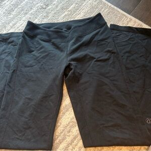 Lululemon Black High-Rise Lounge Sweatpants – Ribbed Waistband